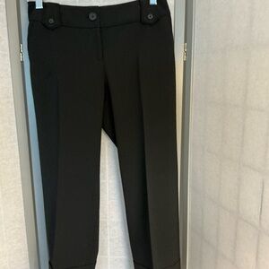 White House Black Market Dressy Black Capri Pants